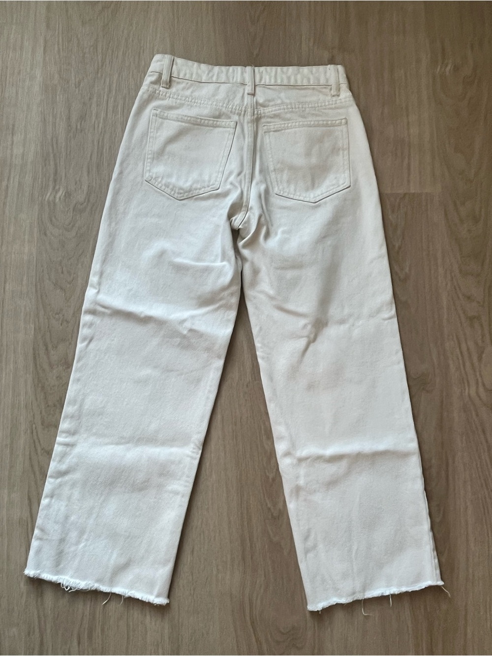 Zara The Grunge Pant Button Fly Cropped Pants Straight Leg Womens Size 0 - Picture 11 of 11